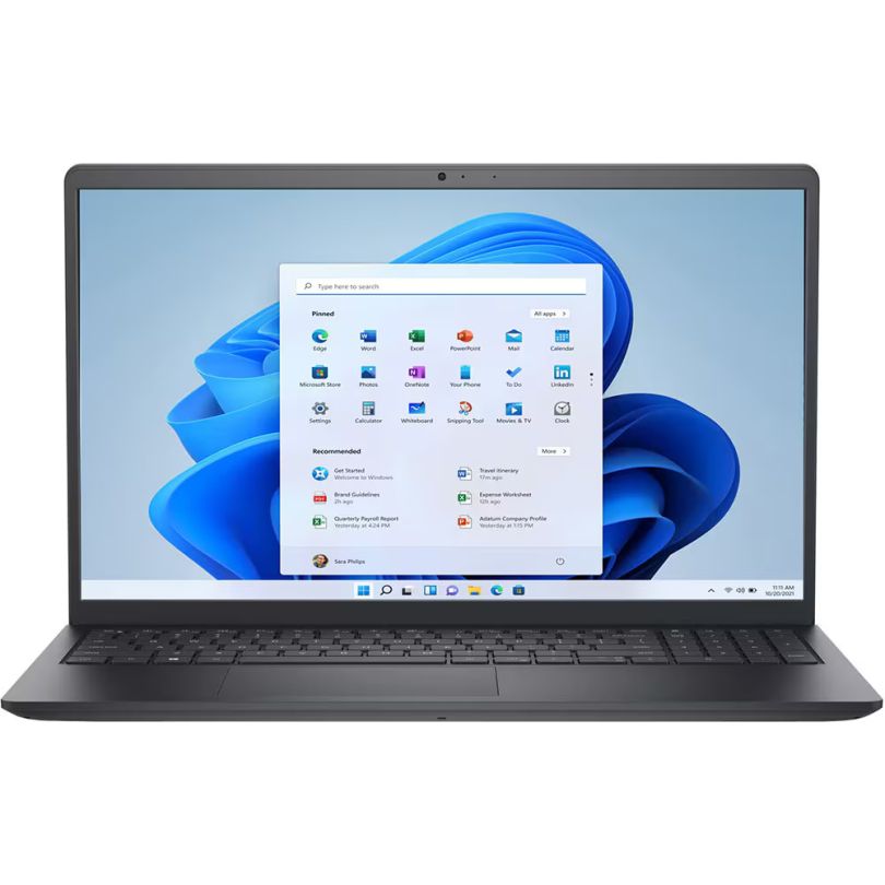 Laptop Dell Vostro 3520, 15.6 inch FHD (1920 x 1080) 120Hz 250 nits WVA Anti-Glare LED Backlit Narrow Border Display, Carbon Black, Carbon Palmrest without Finger Print Reader, without Type C Reader, 12th Generation Intel(R) Core(TM) i7-1255U (12MB Cache, up to 4.7 GHz, 10 cores), Intel(R) Iris(R)_6