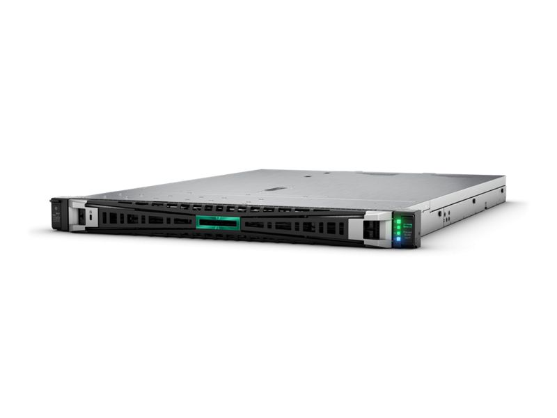 Server HPE ProLiant DL320 Gen11, Rack 1U, Intel Xeon Silver 4510 (12 C / 24 T, 2.40 GHz - 4.10 GHz, 30 MB cache, 150 W), 64 GB DDR5 ECC, HPE NS204i-u Gen11 480 GB, 8 x SFF, HPE MR408i-o Gen11, 2 x 1000 W
