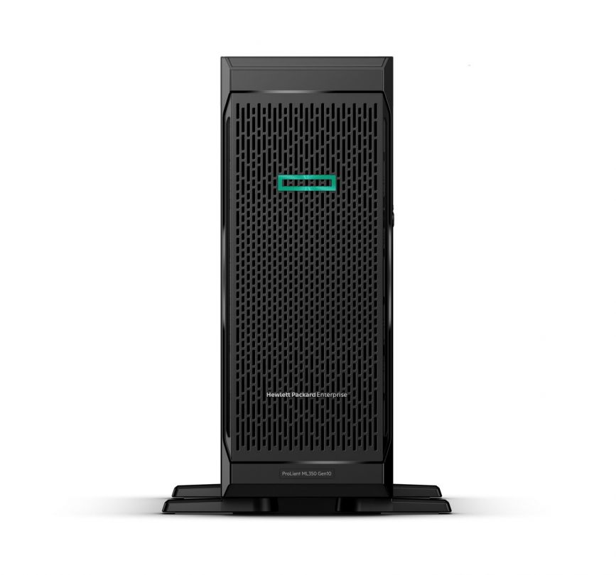 Server HPE ProLiant ML350 Gen10 Tower Intel Xeon Silver 4214R, 12C / 24T, 2.4 GHz base, 3.5 GHz turbo, 16.5 MB cache, 1 x 32 GB DDR4, Fara HDD, 8 x SFF, 800 W_2