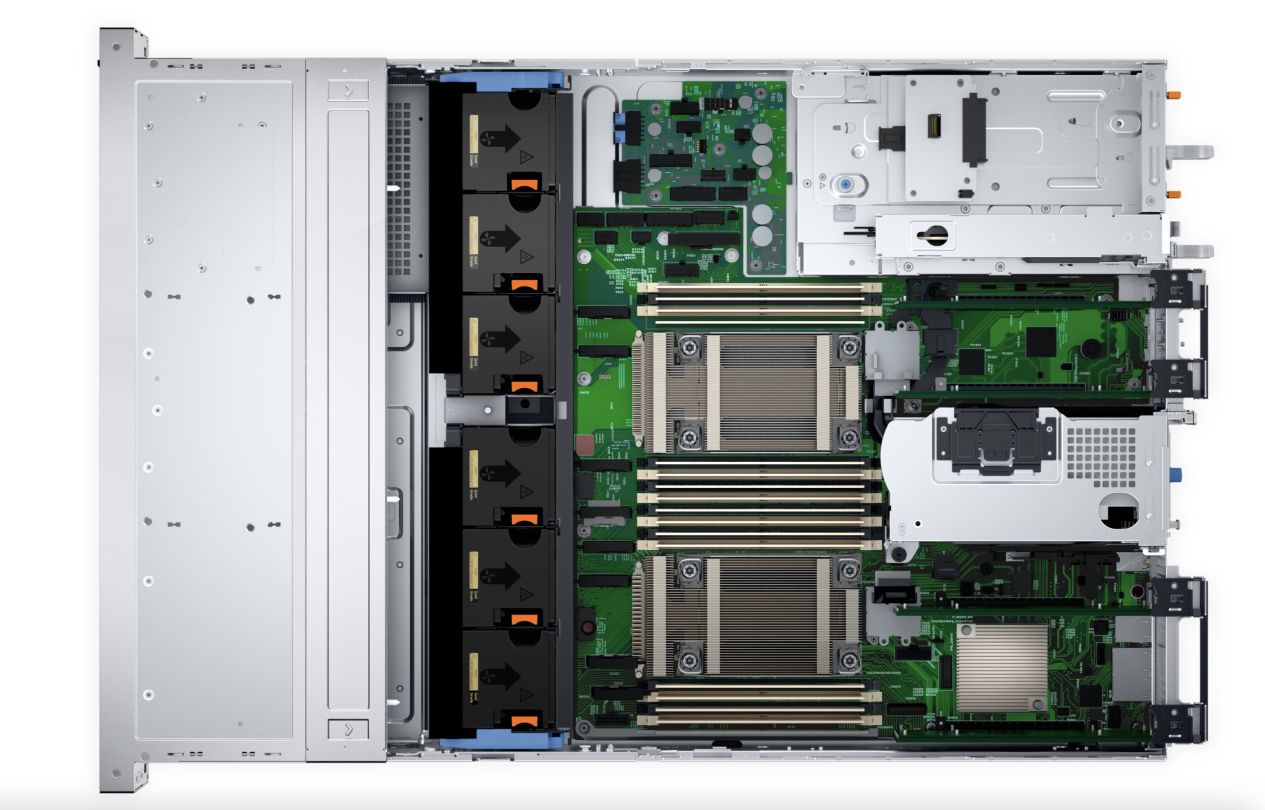 Dell PowerEdge R760xs Rack Server,Intel Xeon 4410Y 2G(12C/24T),16GB 4800MT/s RDIMM,480GB SSD SATA RI(8x2.5'' HDD SAS/SATA),PERC H755,iDRAC9 Enterprise 16G,Bezel,Broadcom 5720,Dual Hot-plug PSU(1+1)700W Titanium,3Yr NBD_5