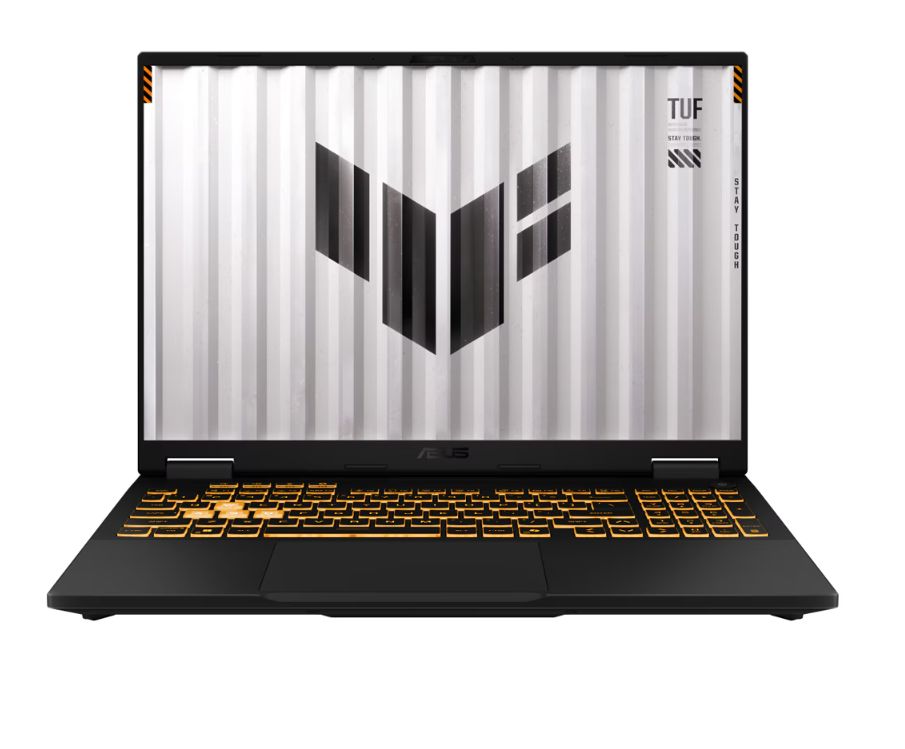 Laptop ASUS tuf gaming f16 fx608jmr-rv157, 16 inch 1920 x 1200 pixeli, Intel 14450HX (10 C / 16 T, 2.4 GHz - 4.80 GHz, 20 MB Smart Cache cache, 157 W), 16 GB DDR5, 512 GB SSD, nVidia RTX 5060, Fara sistem de operare, Tastatura English, Gri