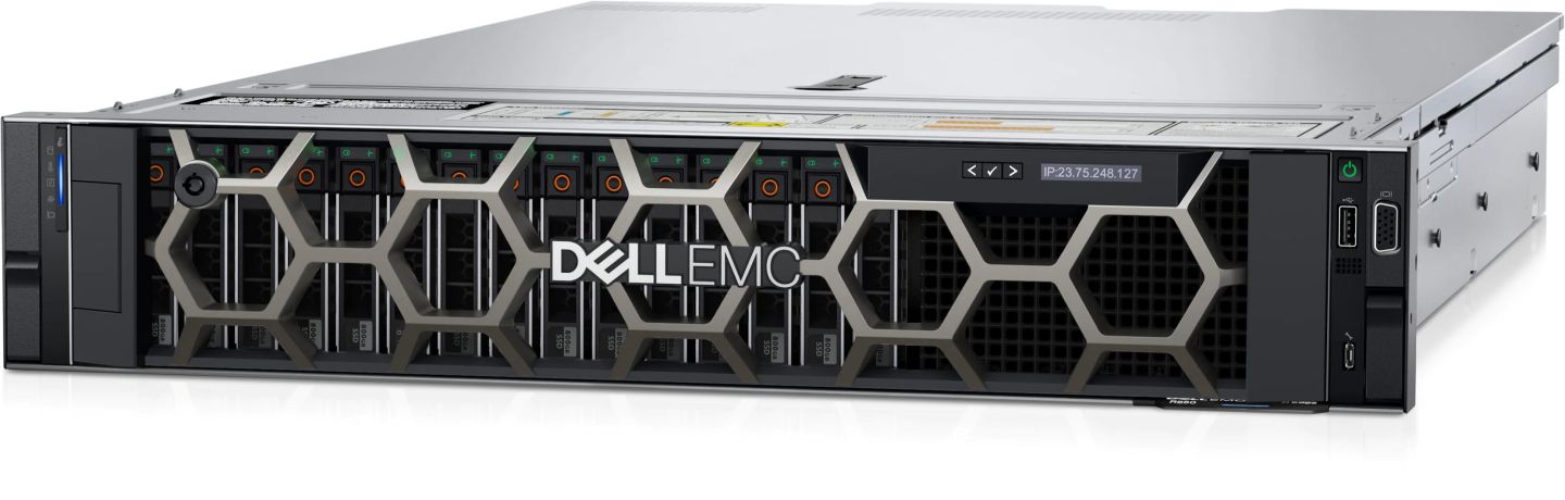 Dell PowerEdge R550 Rack Server,2xIntel Xeon 4309Y 2.8G(8C/16T),2x16GB 3200MT/s RDIMM,480GB SSD SATA Read Intensive 6Gbps(8x3.5