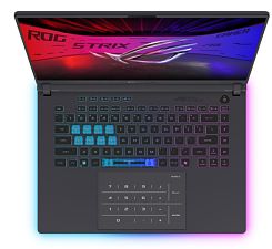 Laptop ASUS ROG Strix G16 (2025) G615LH-S5047, 16 inch 2560 x 1600, Intel 255HX (20 C / 20 T, 1.8 GHz - 5.2 GHz, 24 MB cache, 55 W), 16 GB DDR5, 512 GB SSD, Nvidia GeForce RTX 5050, Fara sistem de operare, Tastatura US, Gri