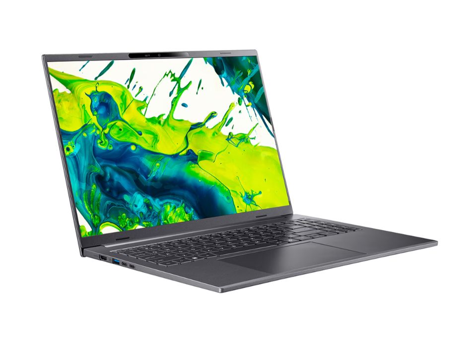 Laptop Acer Aspire 16 AI A16-52M-78T1, 16 inch 2048 x 1280, Intel 256V (8 C / 8 T, 2.2 GHz - 4.8 GHz, 12 MB cache, 12 W), 16 GB LPDDR5X, 1 TB SSD, Intel Arc Graphics, Fara sistem de operare, Tastatura N/A, Steel Gray