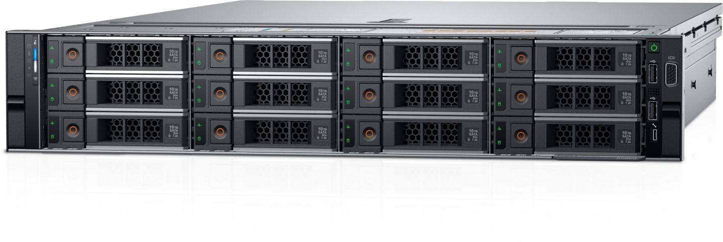 Server Dell PowerEdge R740 Rack 2U Intel Xeon Silver 4208, 8C / 16T, 2.1 GHz base, 3.2 GHz turbo, 11 MB cache, 1 x 16 GB, 480 GB SSD, 16 x SFF, 750 W_4