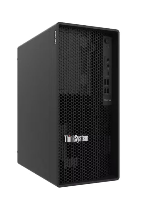 Server Lenovo ThinkSystem ST45 V3, Tower, AMD EPYC 4124P (4 C / 8 T, 3.80 GHz - 5.10 GHz, 32 MB cache, 65 W), 16 GB DDR5 ECC, 3 LFF + 1 SFF, 500 W