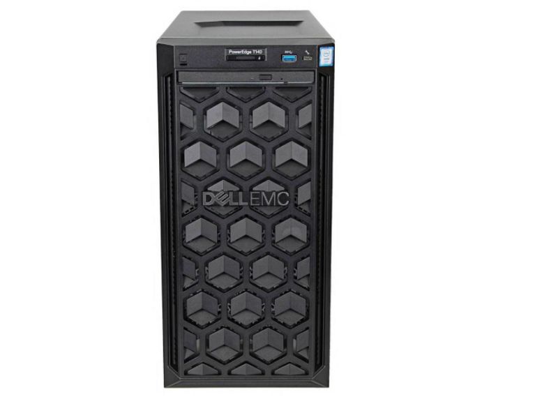 Server Dell PowerEdge T140 Tower Intel Xeon E-2224, 4C / 4T, 3.4 GHz base, 4.6 GHz turbo, 8 MB cache, 71 W, 1 x 16 GB DDR4, 1 TB HDD, 4 x LFF, 365 W_1