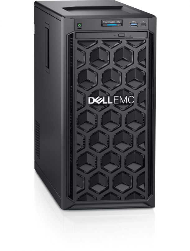 Server Dell PowerEdge T140 Tower Intel Xeon E-2224, 4C / 4T, 3.4 GHz base, 4.6 GHz turbo, 8 MB cache, 71 W, 1 x 16 GB DDR4, 1 TB HDD, 4 x LFF, 365 W_3