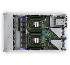 Server HPE ProLiant DL380 Gen11, Rack 2U, Intel Xeon Silver 4510 (12 C / 24 T, 2.40 GHz - 4.10 GHz, 30 MB cache, 150 W), 64 GB DDR5 ECC, 2 x 8 TB HDD, 12 x LFF, HPE MR416i-p Gen11, 2 x 1000 W