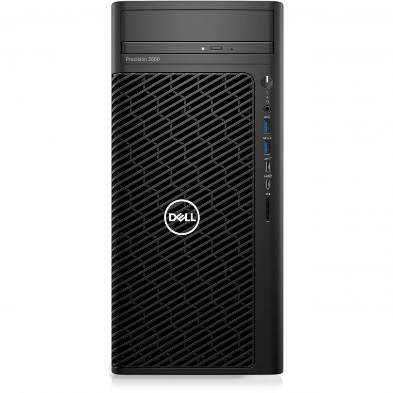 Dell Precision 3660 Tower,Intel Core i9-13900K(36MB Cache, 24Core(8+16),3.0GHz/5.8GHz),64GB(4x16)4000MHz DDR5,2TB(M.2)PCIe SSD,2x4TB(3.5