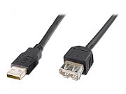 ASSMANN AK-300200-030-S USB 2.0 HighSpeed Extension cable USB A M plug /USB A F jack 3m black
