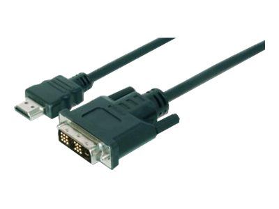 ASSMANN HDMI adapter cable type A-DVI 18+1 M/M 5.0m Full HD bl_1
