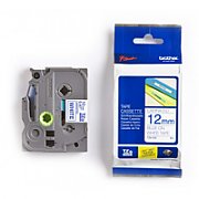 12MM BLUE ON WHITE TAPE