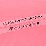 BROTHER TZE131 Brother TZE131 Banda laminata 12mm BLACK ON CLEAR