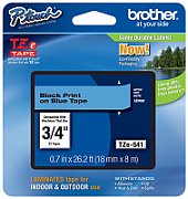 18MM BLACK ON BLUE TAPE