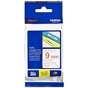 9MM RED ON WHITE TAPE