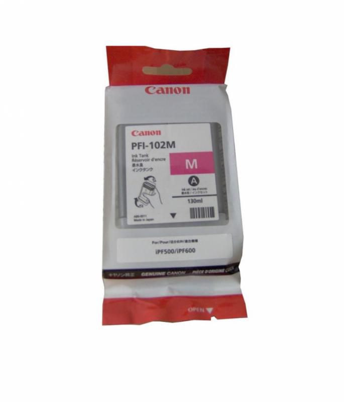Cartus cerneala Canon CF0897B001AA ,Magenta ,130 ml ,Original (PFI-102M) 