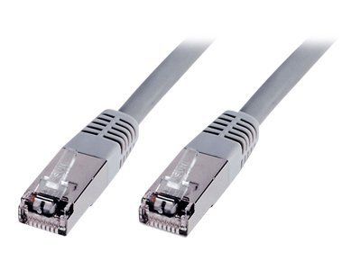 DIGITUS CAT 5e F-UTP patch cable PVC AWG 26/7 length 0.5 m color grey