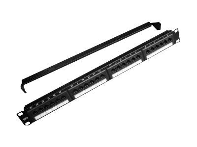 GEMBIRD PATCH PANEL WITH SHELF FOR CABLE ORGANIZATION NPP-C624CM-001 (1U; 19 