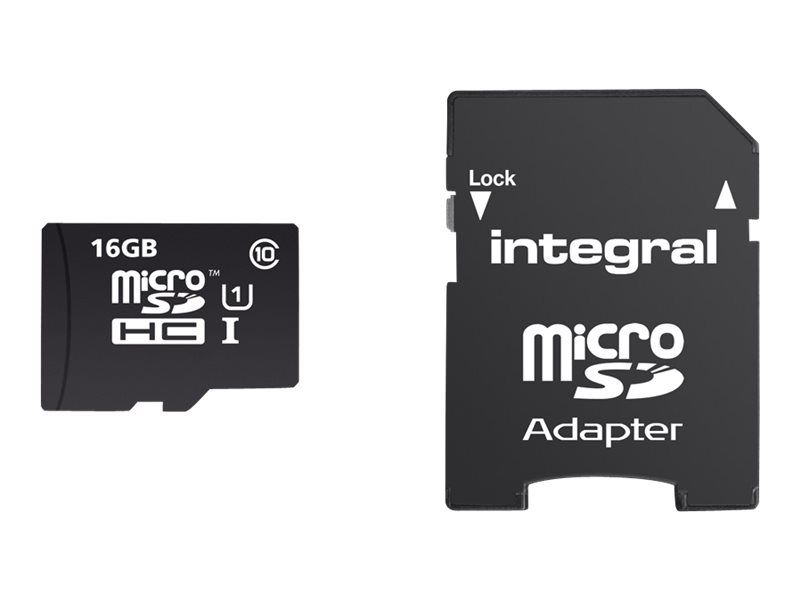 INTEGRAL INMSDH16G10-90U1 Integral micro SDHC/XC Cards CL10 16GB - Ultima Pro - UHS-1 90 MB/s transfer_1