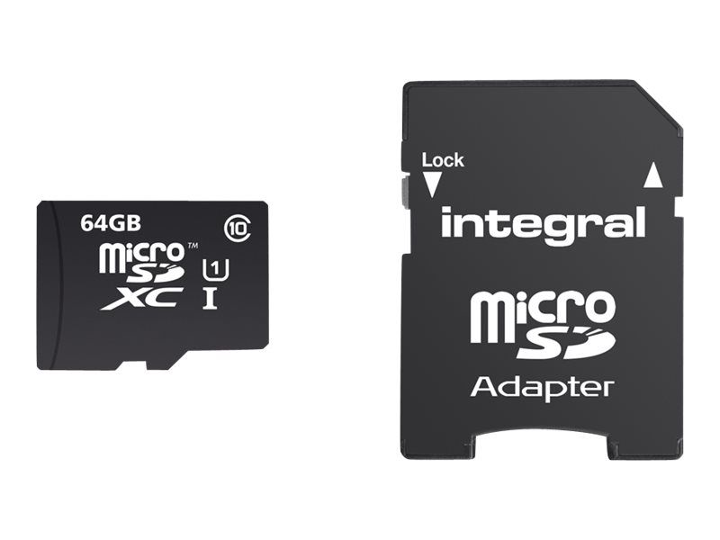INTEGRAL INMSDX64G10-90U1 Integral micro SDHC/XC CL10 64GB - Ultima Pro - UHS-1 90 MB/s transfer_1