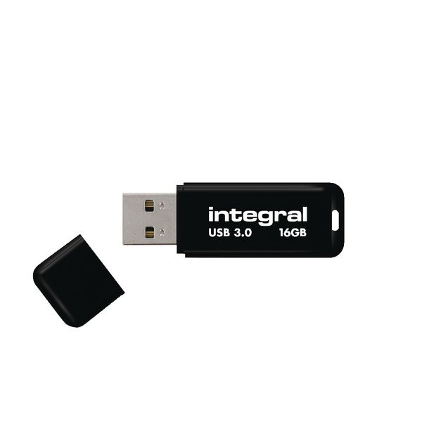 INTEGRAL INFD16GBBLK Integral USB 16GB Black, USB 2.0 with removable cap_3