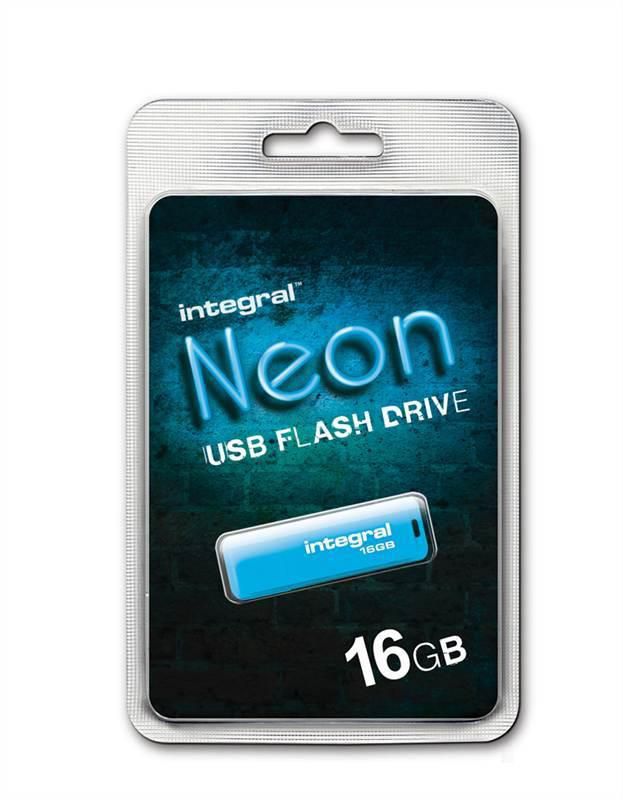 INTEGRAL INFD16GBNEONB Integral USB Flash Drive Neon 16GB USB 2.0 - Blue_1