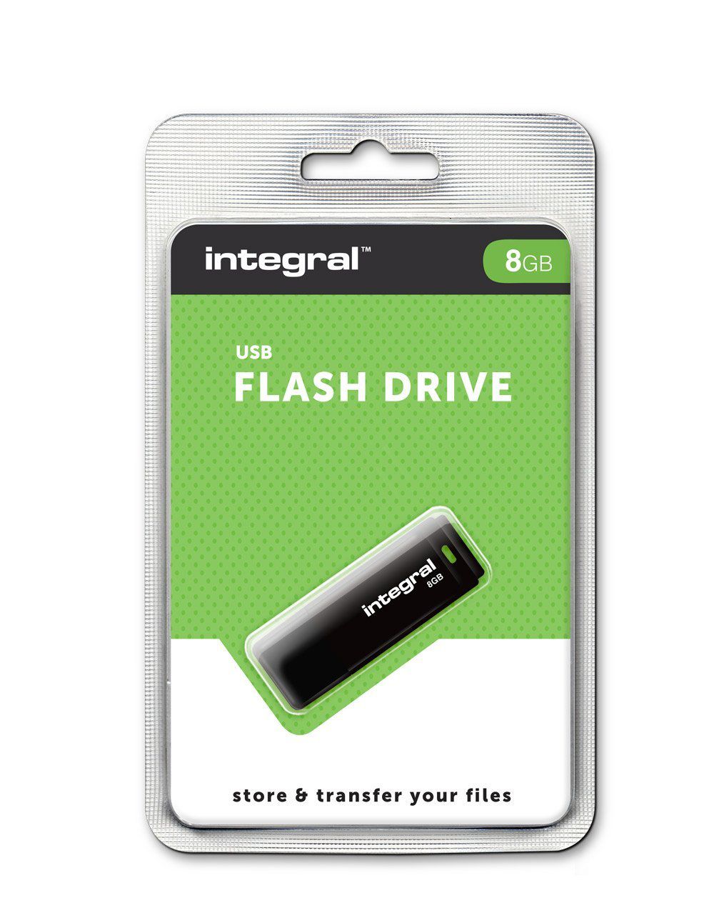 INTEGRAL INFD8GBBLK Integral USB 8GB Black, USB 2.0 with removable cap_1