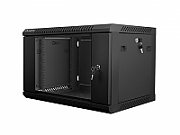 Lanberg wall mounted 19  rack cabinet 6U 600x450 black wf01-6406-10b
