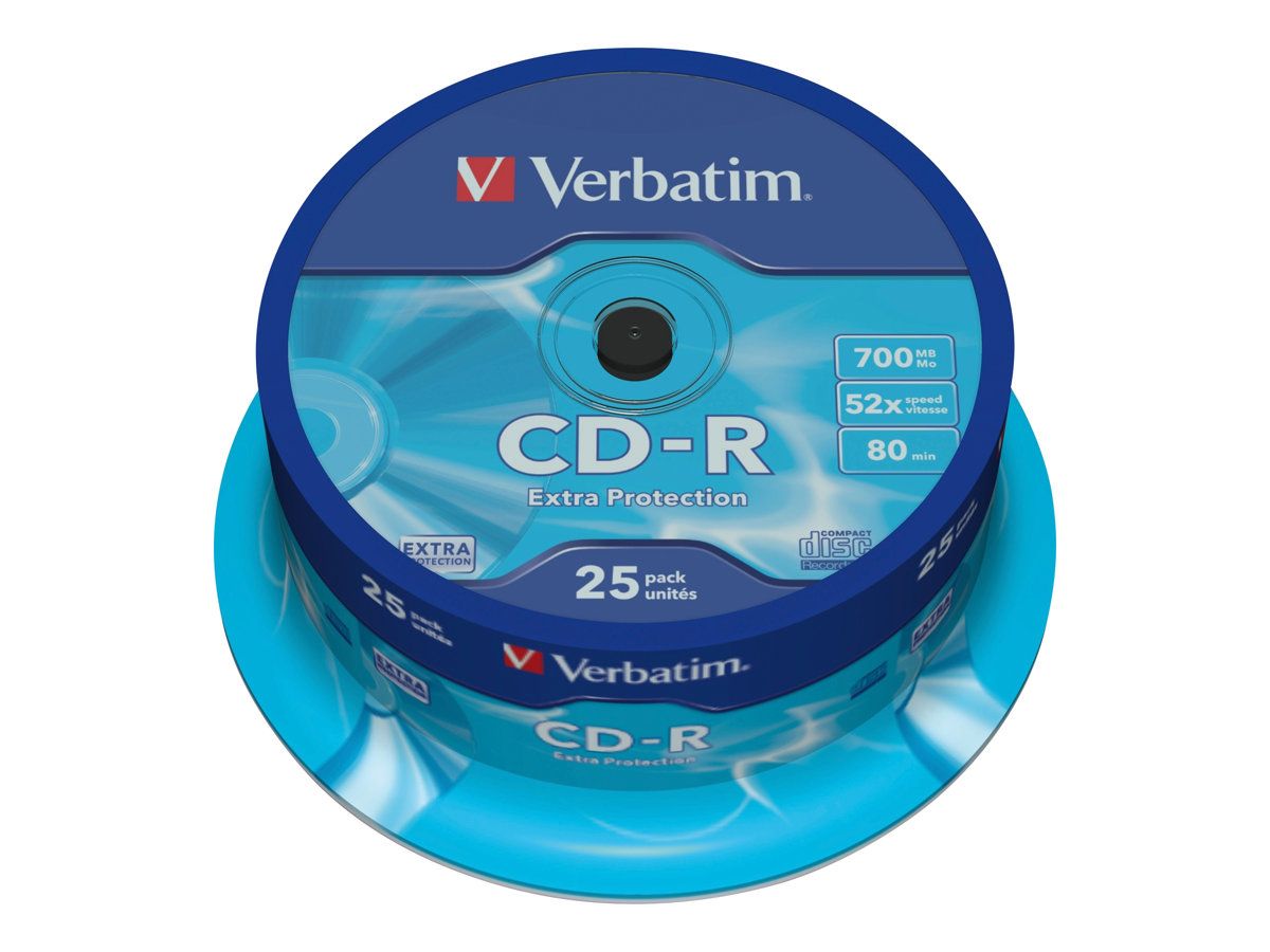 VERBATIM 43432 Verbatim CD-R 700MB, 52x, spindle, 25 bucati_2