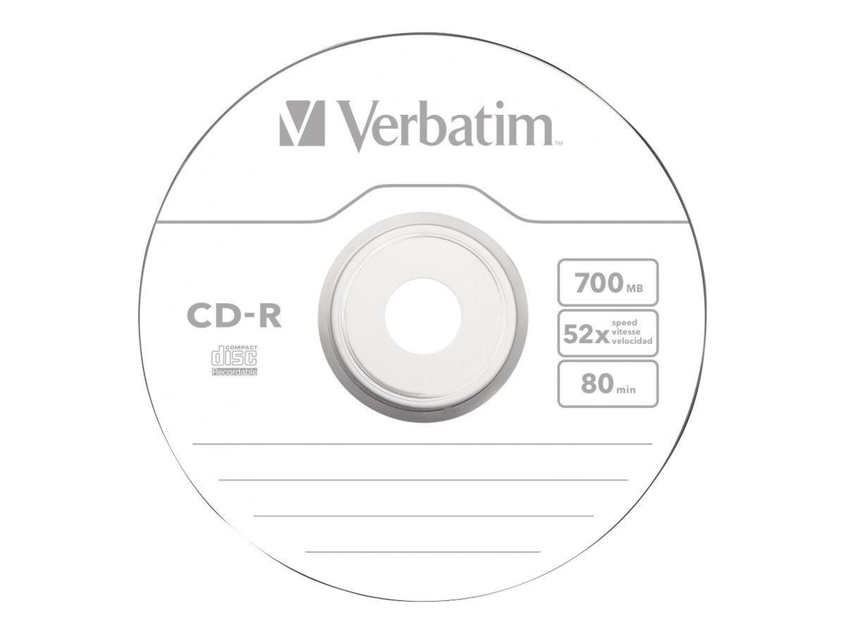 VERBATIM 43411 Verbatim CD-R 700MB, 52x, spindle, 100 bucati_2