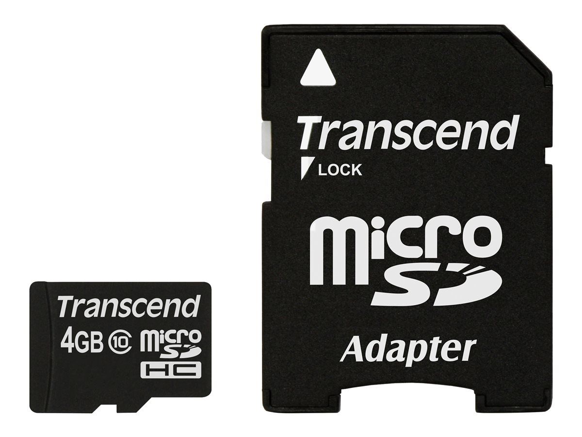 TRANSCEND TS4GUSDHC10 Transcend - card memorie Micro SDHC 4GB Class 10_1