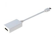 DIGITUS DisplayPort adapter cable mini DP - HDMI type A M/F 0.15m DP 1.1a compatible CE wh