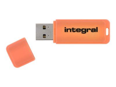 INTEGRAL INFD32GBNEONOR Integral USB Flash Drive Neon 32GB USB 2.0 - Orange_1
