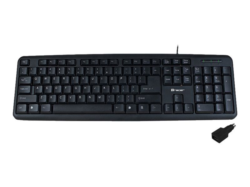 Tracer Maverick keyboard USB + PS/2 Black