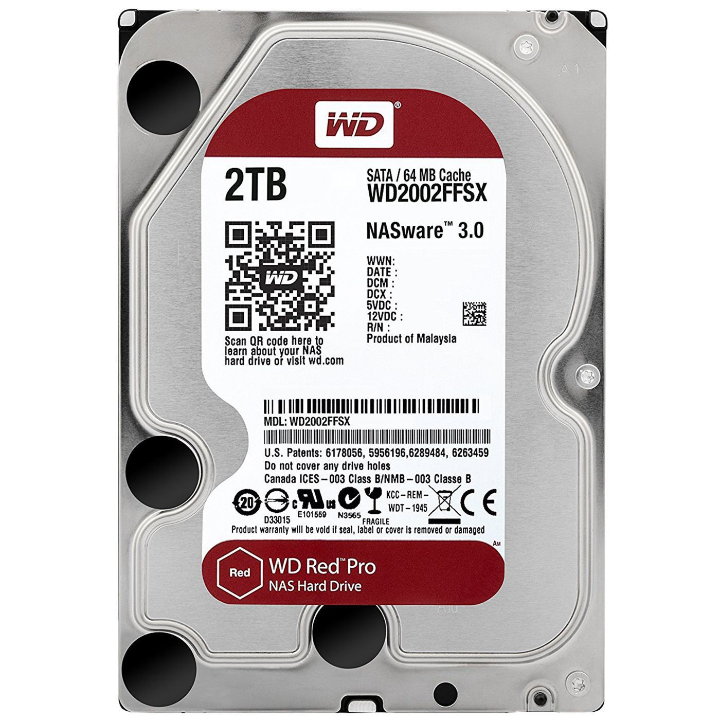 HDD NAS WD Red Pro (3.5'', 2TB, 64MB, 7200 RPM, SATA 6Gbps)_2