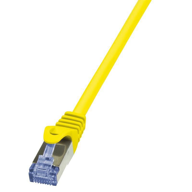 PATCH CORD S/FTP LOGILINK Cat6a, LSZH, cupru, 5 m, galben, AWG26, dublu ecranat  CQ3077S  (include TV 0.15 lei)