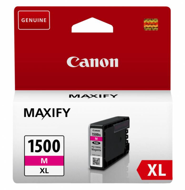 Cartus cerneala Canon BS9194B001AA ,Magenta ,1200 pagini ,Original (PGI-1500XL M) 