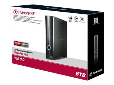 TRANSCEND TS8TSJ35T3 Transcend StoreJet 35T3 Turbo 8TB HDD 3.5 USB 3.0