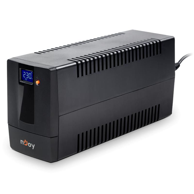 UPS nJoy Horus Plus 800, 800VA/480W, Afisaj LCD cu ecran tactil,2 Prize Schuko cu Protectie, Repornire Automata, RJ11 protectie pentru linia de telefon/modem, Posibilitatea de monitorizare si control prin USB, LAN si internet, port de comunicare USB, rata de eficienta pana la 90%