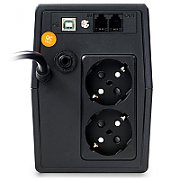 UPS nJoy Horus Plus 800, 800VA/480W, Afisaj LCD cu ecran tactil,2 Prize Schuko cu Protectie, Repornire Automata, RJ11 protectie pentru linia de telefon/modem, Posibilitatea de monitorizare si control prin USB, LAN si internet, port de comunicare USB, rata de eficienta pana la 90%