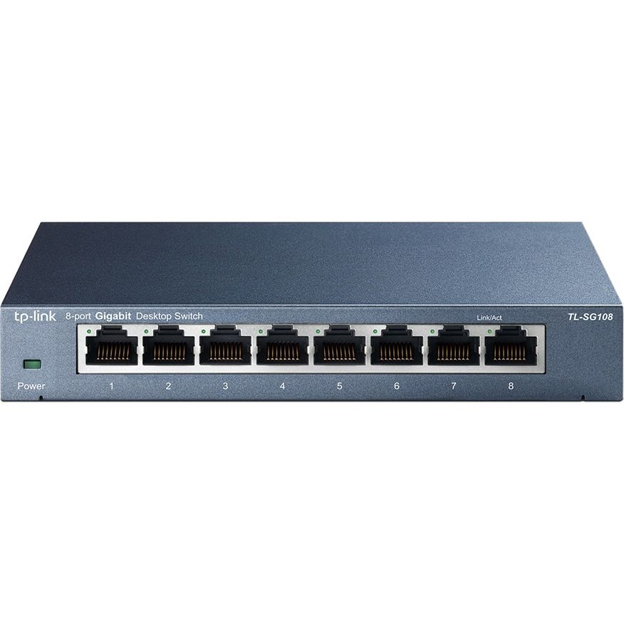 Tenda SG108-EU network switch Unmanaged Gigabit Ethernet (10/100/1000) Black_2
