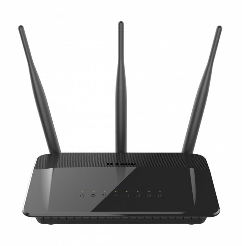 Router Wireless D-link DIR-809, 1xWAN 10/100, 4xLAN 10/100, 3x anteneexterne, dual-band AC750 (433/300Mbps)_1