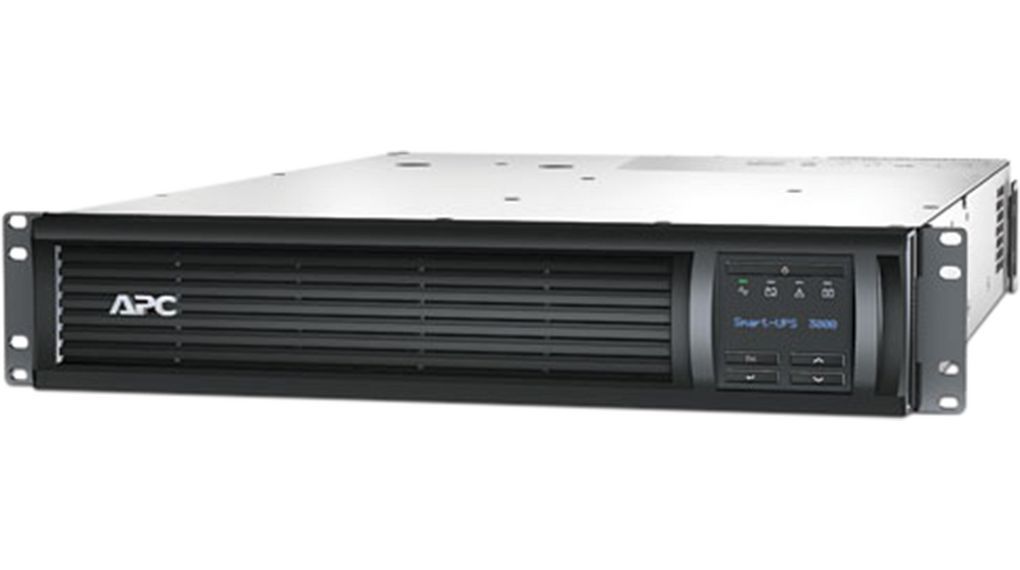 UPS APC SMT3000RMI2UNC, 3000 VA, 2700 W, cu management, line-interactive, 8x C13, 1x C19, 2x USB, Baterie cu plăci de plumb şi acid, LCD, Rack 2U, Gri