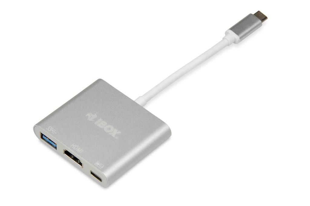 iBox IUH3CFT1 interface hub USB 3.0 (3.1 Gen 1) Type-C 5000 Mbit/s Silver_1