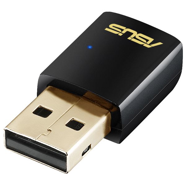 Adaptor wireless Asus, AC600 Dual-band, 150/433Mbps, USB2.0_1