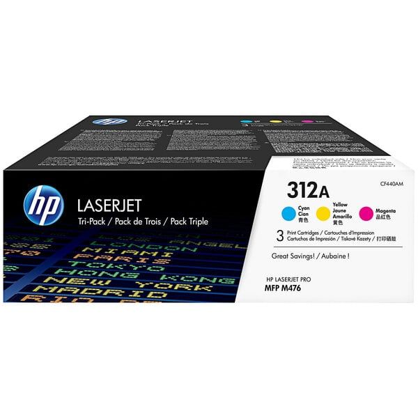 Cartus toner HP CF440AM ,Color ,3x2700 pagini ,Original (312A) 