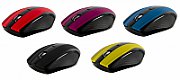 Mouse Serioux, Rainbow 400, fara fir, USB, senzor optic, distanta de operare 10m, precizie: 1000/1600DPI ajustabila, 4 butoane, 2x baterie AAA, sisteme de operare: Windows / Mac OS / Linux, albastru