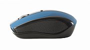 Mouse Serioux, Rainbow 400, fara fir, USB, senzor optic, distanta de operare 10m, precizie: 1000/1600DPI ajustabila, 4 butoane, 2x baterie AAA, sisteme de operare: Windows / Mac OS / Linux, albastru