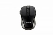 Mouse Serioux, Pastel 600, fara fir, USB, senzor optic, distanta de operare 10m, precizie: 1000/1600DPI ajustabila, 6 butoane, 2x baterie AAA, sisteme de operare: Windows / Mac OS / Linux, negru